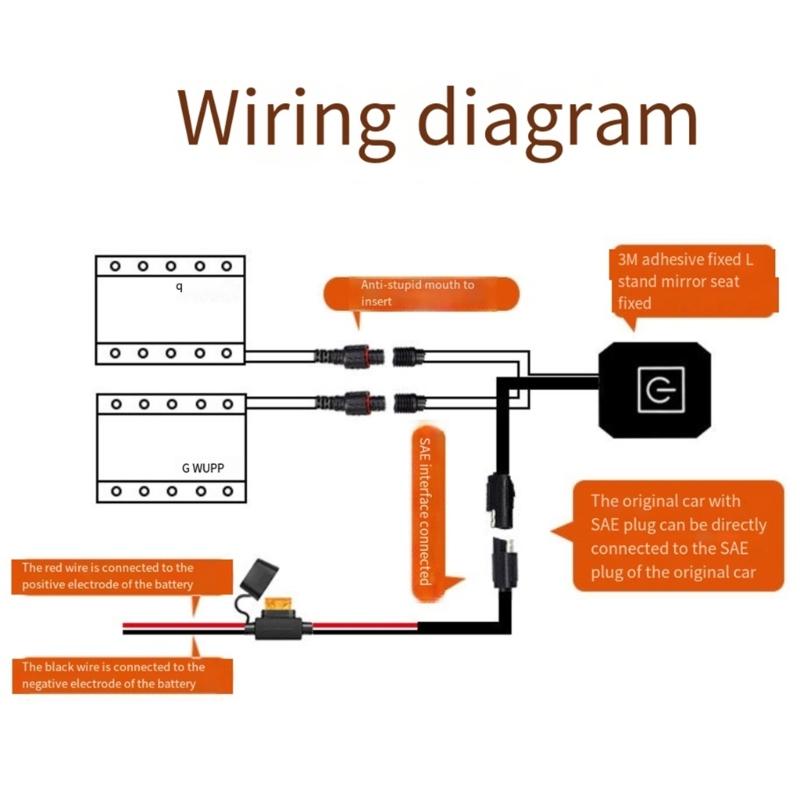 Motorcycle Electric Heated Grips Scooter Moped Bar Hand Warmer Cover Adjustable Temp Hot Handlebar USB Charging 1 Pair