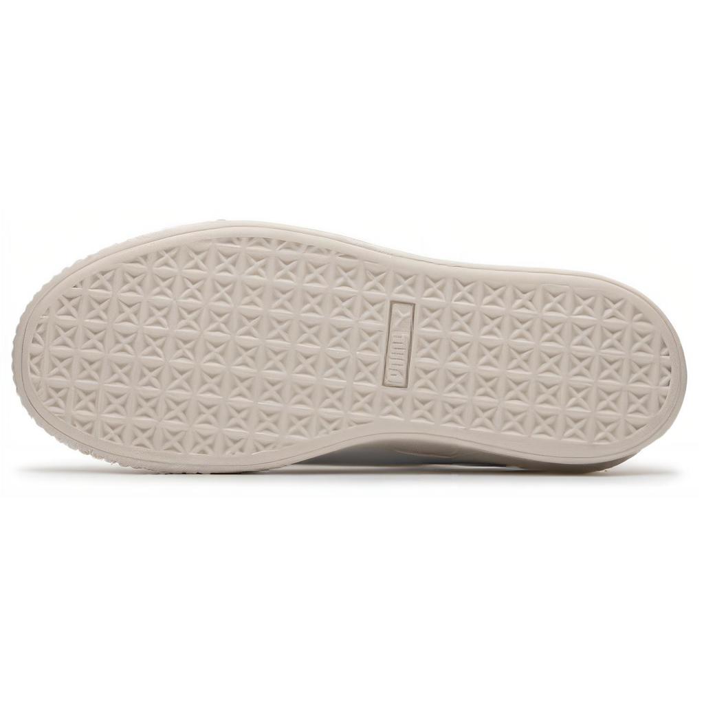 Puma BASKET PLATFORM Canvas V2 Coverage Breathable Low Top Skateboard Shoes Women's White 399699-02