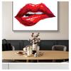 Lippen-Drucke, HD-Bild, Leinwand-Malerei, Wandkunst, Bilder für Wohnzimmer, Heimdekoration, ohne Rahmen, nordisches Poster, einfach, sexy, Rot