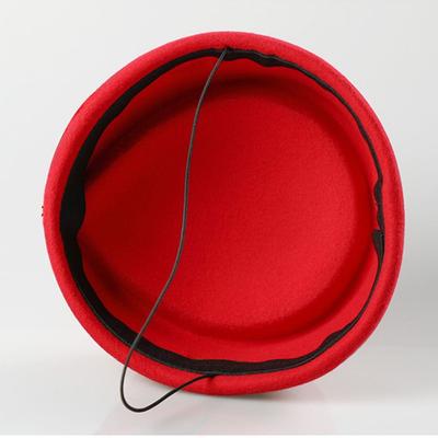 Vintage Stage Performance Beret Hat Cosplay Masquerade Party Flight Attendant Hat Teardrop Hat