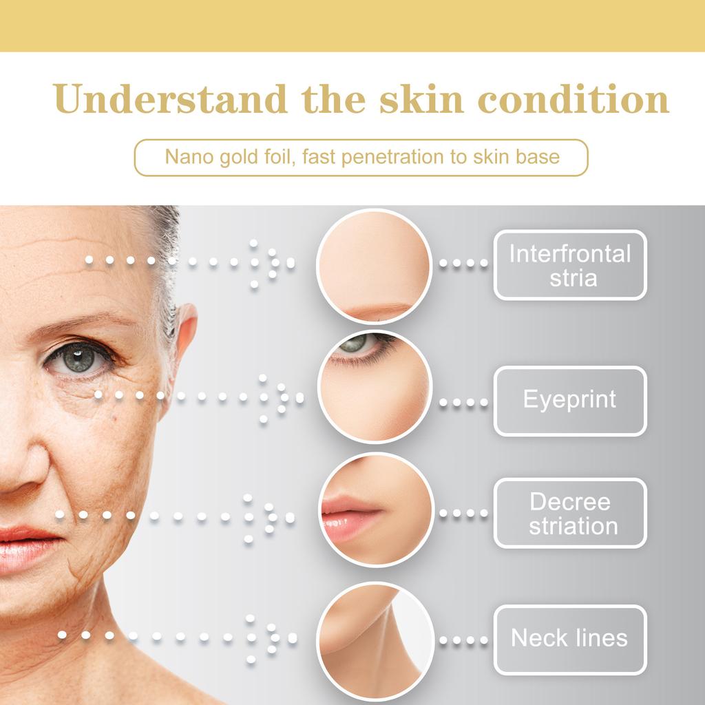 24K Gold Facial Essence Hydrates, Moisturizes, Fades Wrinkles, Deep Cleanses, Shrinks Pores, Brightens Skin