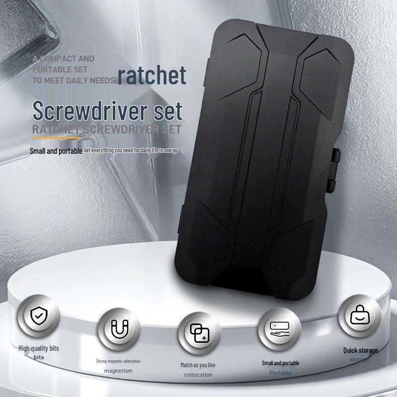 42-Piece Multifunctional Ratchet Screwdriver Set - High Hardness, Versatile Tool Kit for Home Use