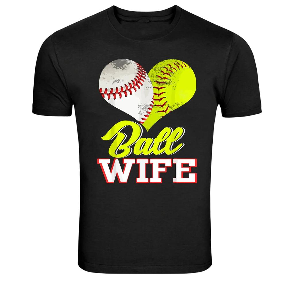 Ball Wife Baseball Softball Wife Graphic T-Shirt