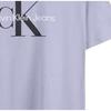 Calvin Klein Letter Print Soft Breathable Round Neck Short Sleeve T-Shirt Women T-Shirts Light-Purple 81WL260-540