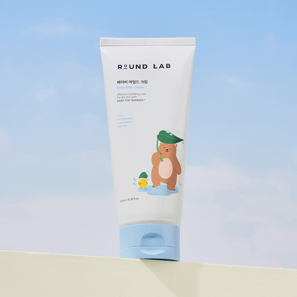 ROUND LAB Baby Mild Cream 200ml Gentle Moisturizing Baby Face & Body Cream