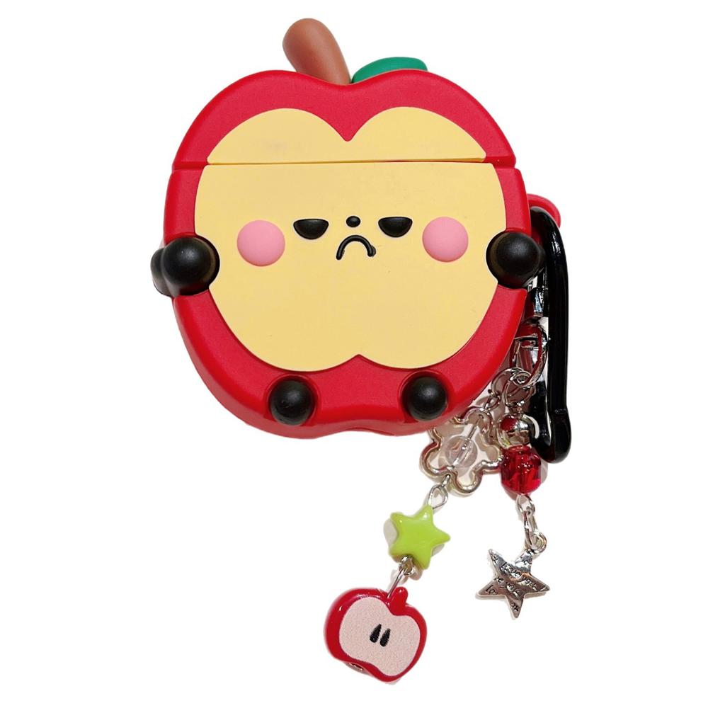 For Airpods Pro 3 Case,Red Green Apple Fruit Protective Earphone Cover For Airpods Pro 2/Airpods 1 2 3 4 Case Funda