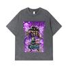 T-shirts Lavés 275 GSM 100% Coton Pièce Unique V32 Impression Zoro Kaido Unisexe T-shirt Lourd en Coton