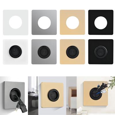 With Outlet Hole Wall Blank Panel With Rubber Pad Cable Cover Cable Socket Panel  Home