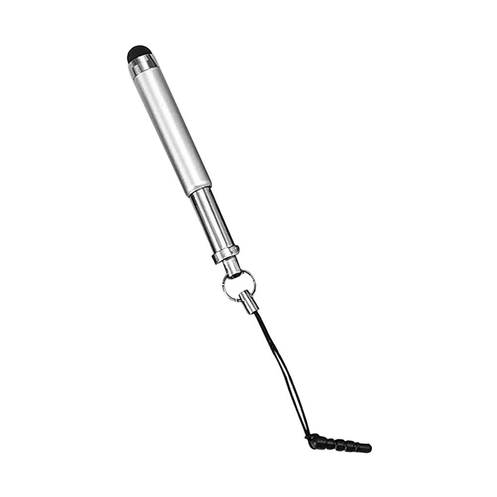 3 Pezzi Stilo a Schermo Retrattile Penna Touch Universale Mini Penna Capacitiva per Telefono PC Telefono Cellulare Elettronica Penna Retrattile argento