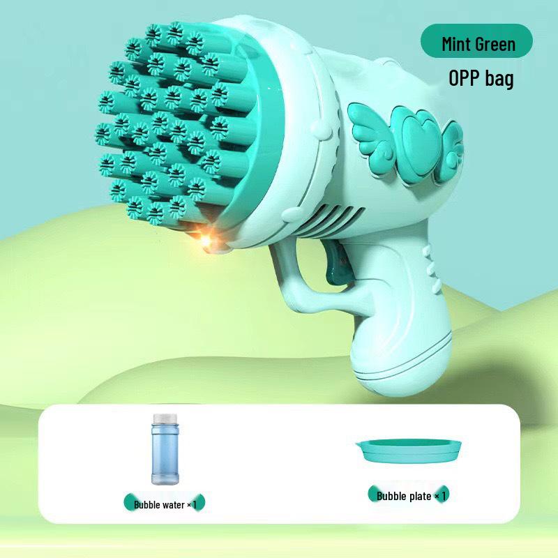 Hot-Selling Automatic Luminous Gatling Bubble Gun - Perfect Toy for Kids
