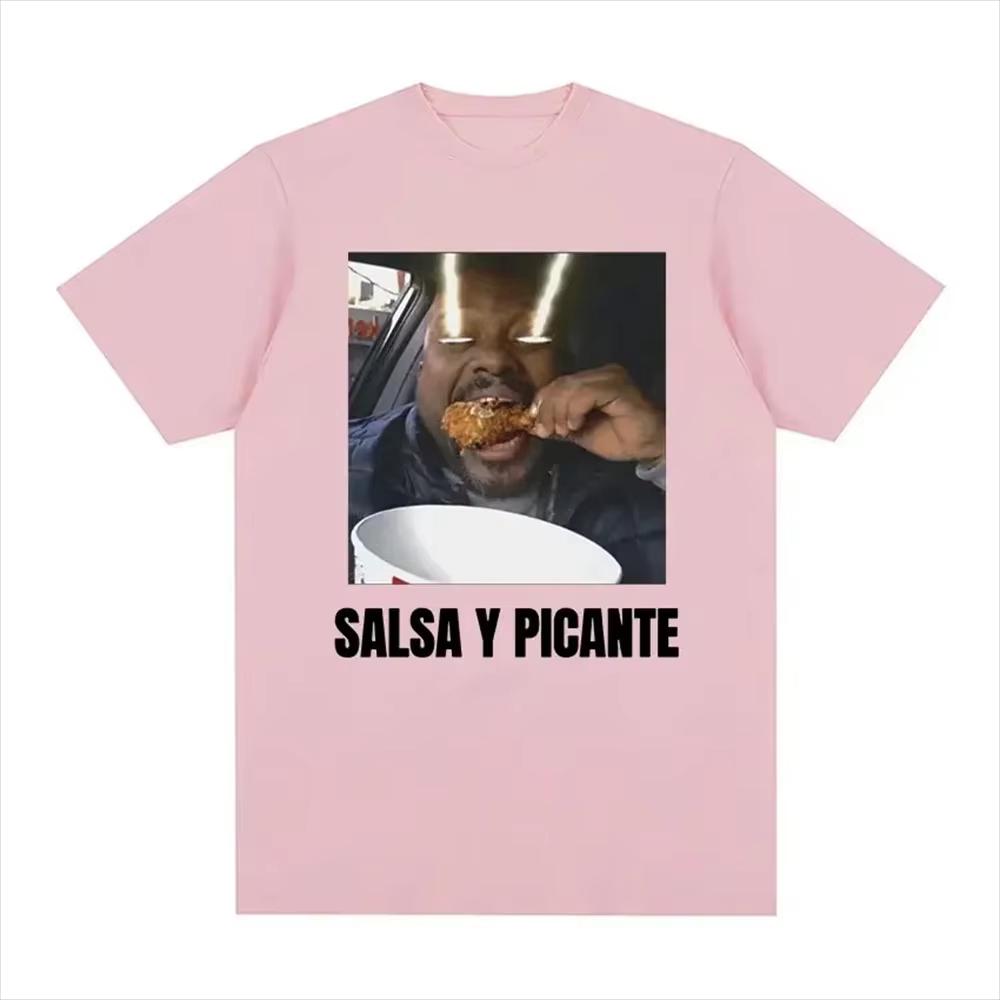 Don Pollo Salsa Y Picante Ohio Grafik T-Shirt Lustig Herren Damen Mode Kurzarm T-Shirts Tops Übergroßes T-Shirt