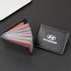 Carbon Fiber Card Cover Car Driver's License For Hyundai Accent Azera Elantra Ioniq Palisade Tucson Tuscani Veloster Accessories AD1
