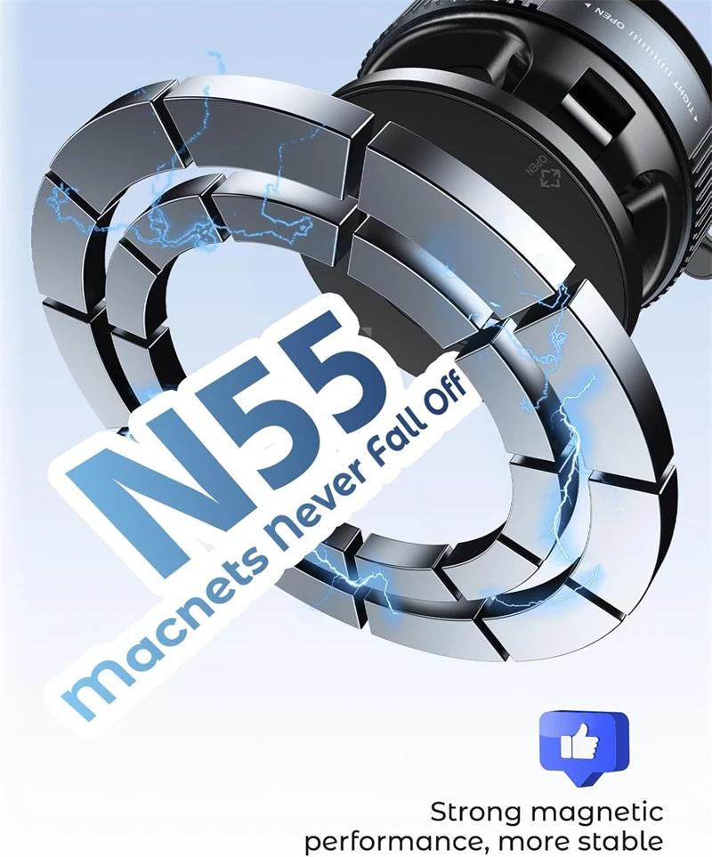 Strong Vacuum Suction Magnetic Bracket Hands Free Car Phone Holder for Magsafe IPhone 16 15 Foldable Magnet Mag Safe Stand Mount