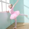 Fashion Long Sleeve Kids Ballet Dress Bowknot Fluffy Performance Clothes Cotton Party Dress Ballet Tutu Skirt Children