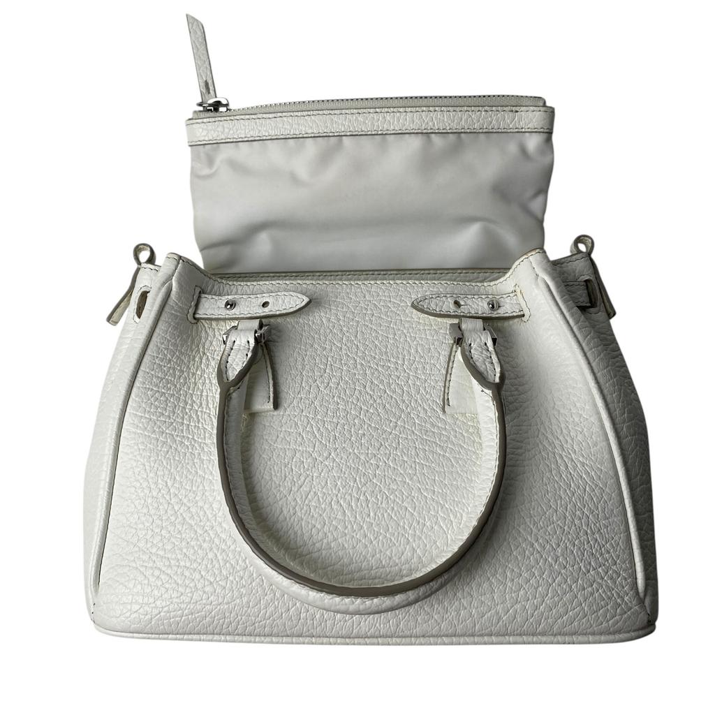 Used Maison MargielaShoulder Bag white leather Women