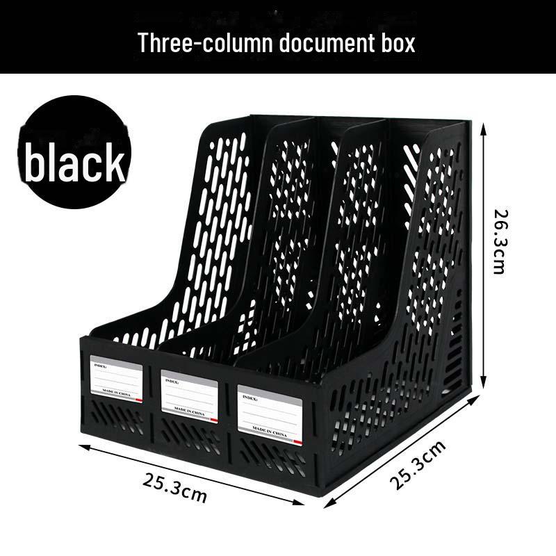 "Office Desk Organizer: File Rack, Basket, Folder Tray, Student Book Stand"