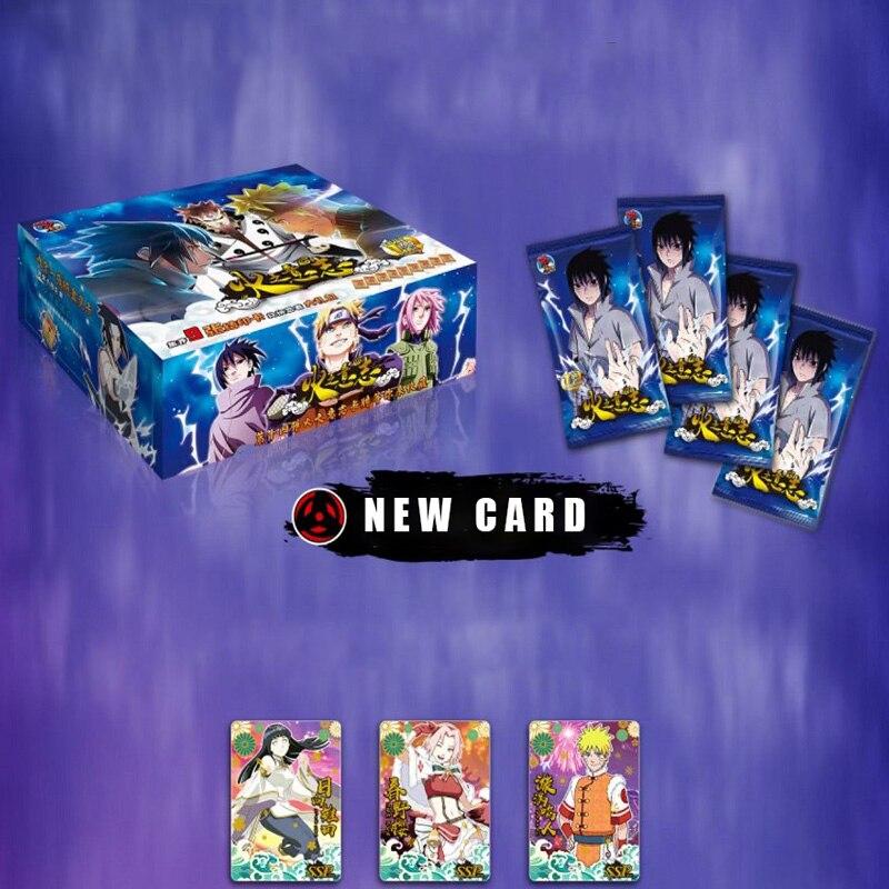 Naruto Anime Collection Cards Anime Figure Play Cards Board Child Game Cards Naruto Anime Collection Cards Box Set Toys Gift