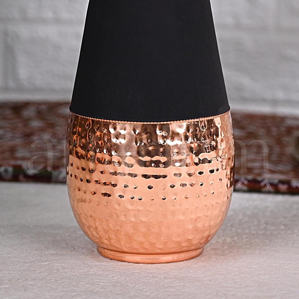 Kupfergeschirr Elegante Stilvolle Schlafzimmer Servierflasche Für Trinkgeschirr und Aufbewahrungszwecke (Tulpen-Kupferkrug 1 Liter)