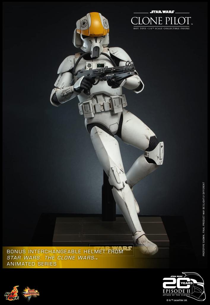 Movie Masterpiece Star Wars Episode Attack of the Clones Clone Pilot Scale Figure White Height 30cm MMS648 II 1/6 Approx.