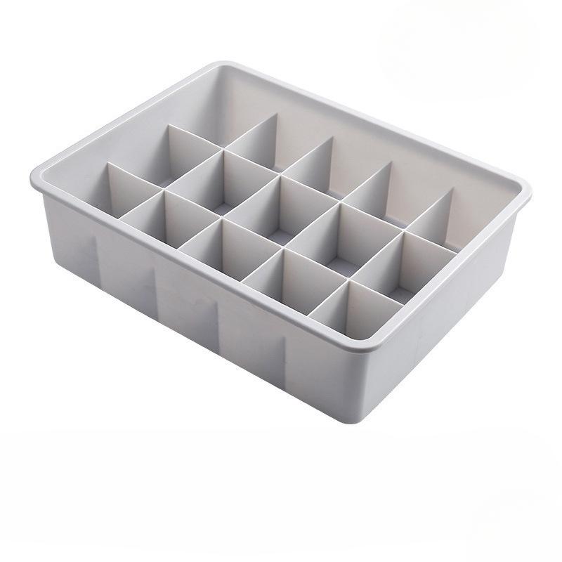 

Домашний ящик для хранения носков в стиле комода, коробка с отделениями для бюстгальтеров и нижнего белья [15 Grids ] None - Gray