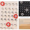 Zehntausend Jahre Holz Schreibtischkalender Handgefertigter Acryl Datumsplaner Zuhause