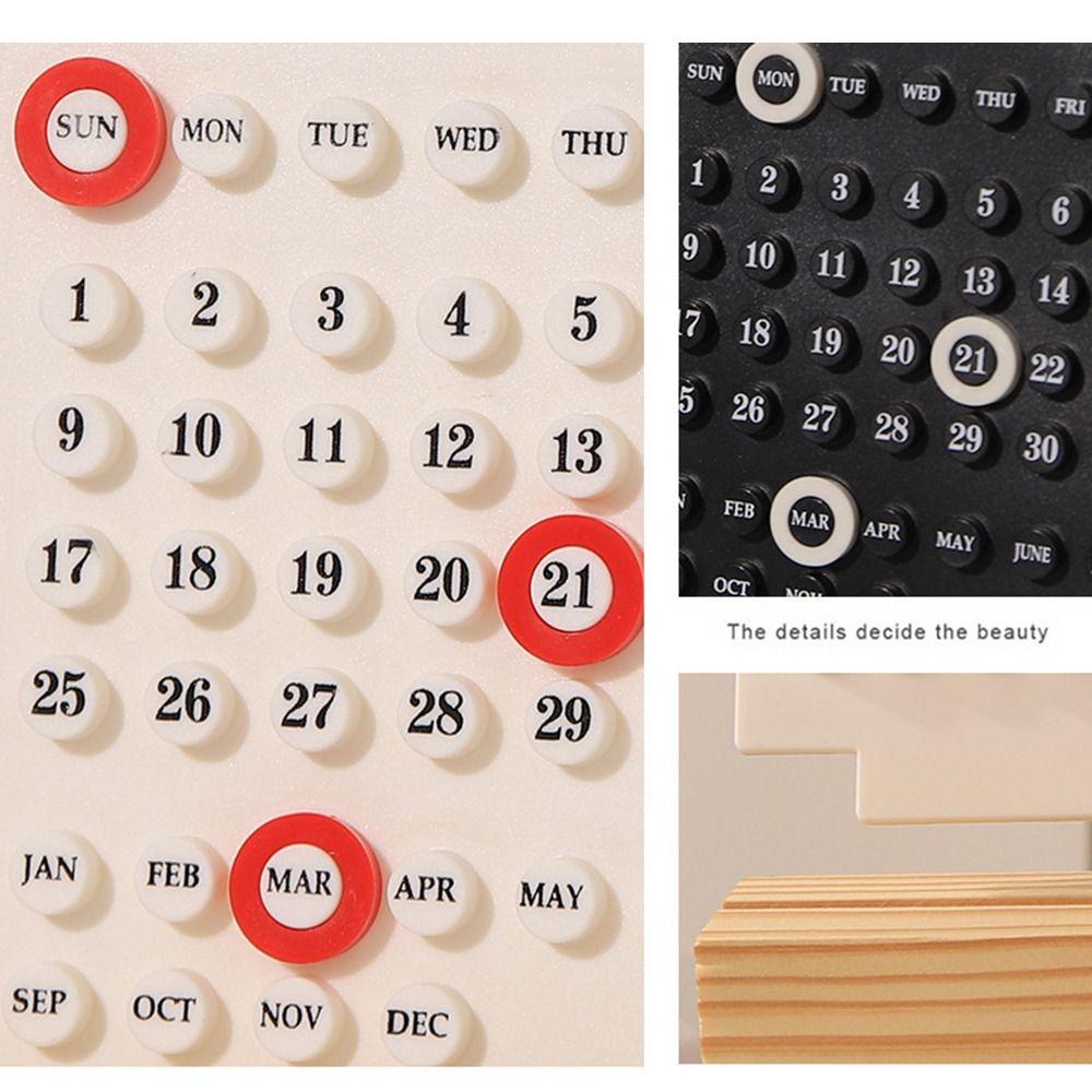 Zehntausend Jahre Holz Schreibtischkalender Handgefertigter Acryl Datumsplaner Zuhause
