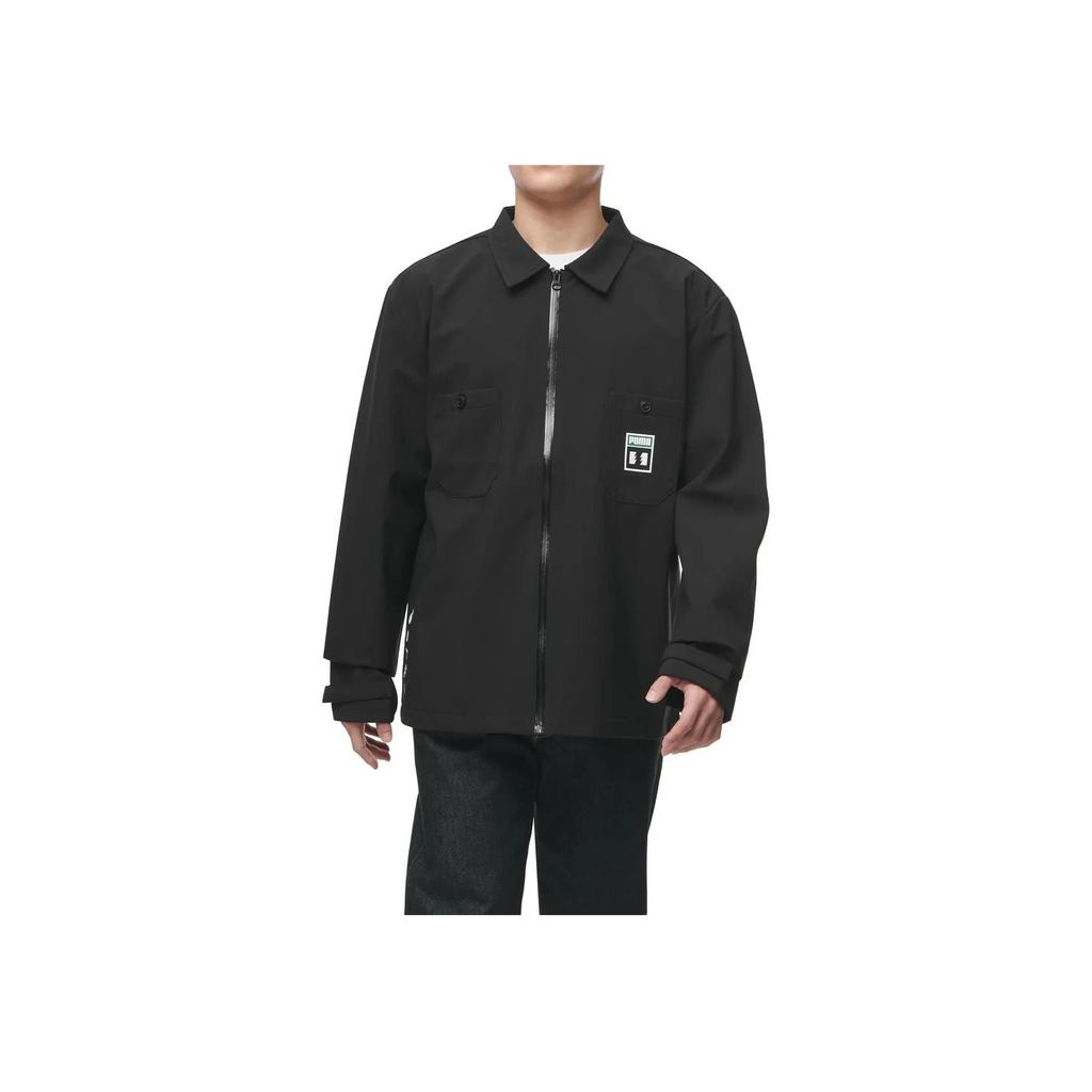 Puma X The Hundreds Günlük Yakalı Dokuma Ceket Erkek Dış Giyim Siyah 598310-01