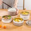 Insulated Thermal Lunch Box 2/3 Stackable Layers Adult Food Container Set for School Office Outdoor Picnic Meal Prep
