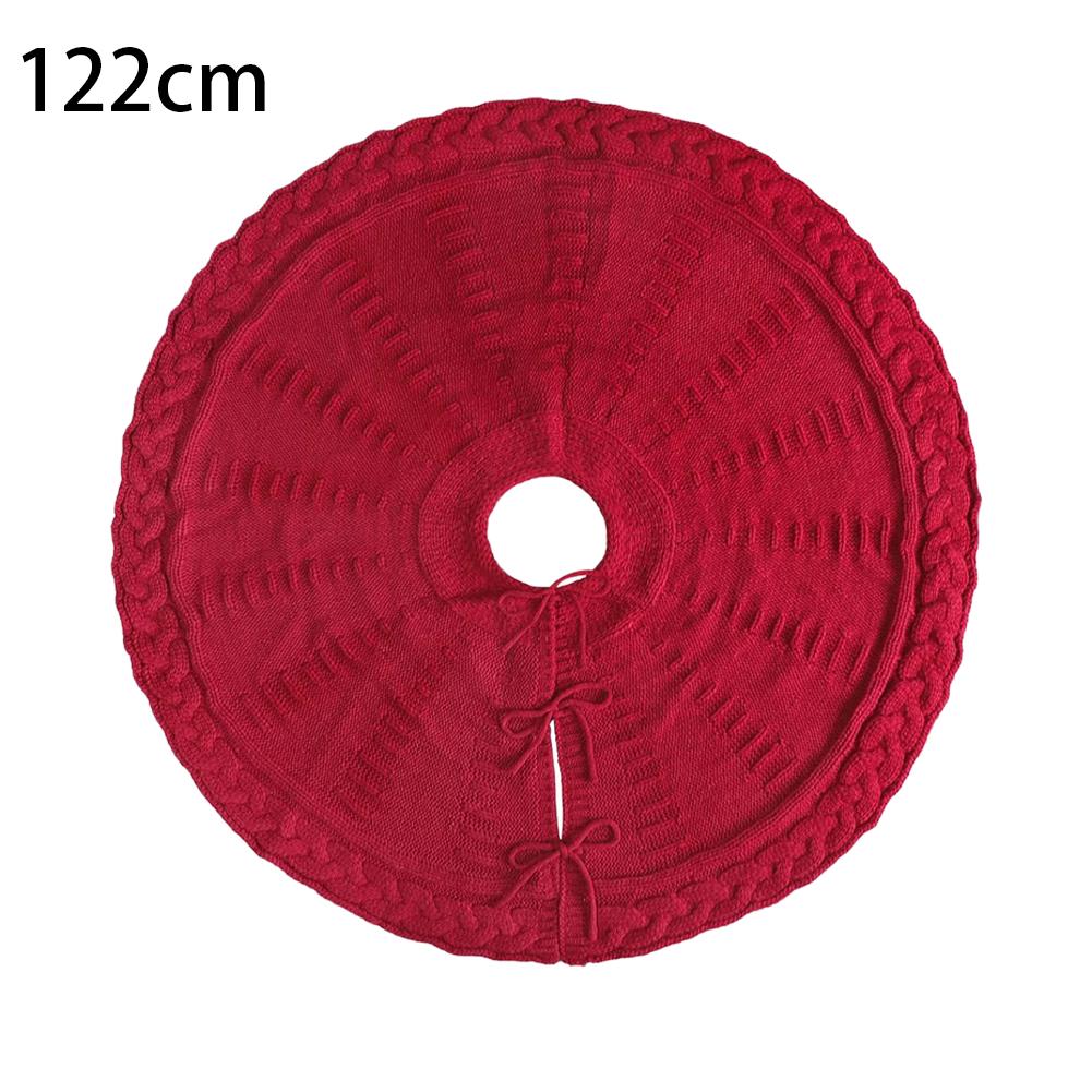 New Product Christmas Tree Skirt Knitted Tree Skirt Apron Christmas Tree Decorations Christmas Gifts Home Decorations