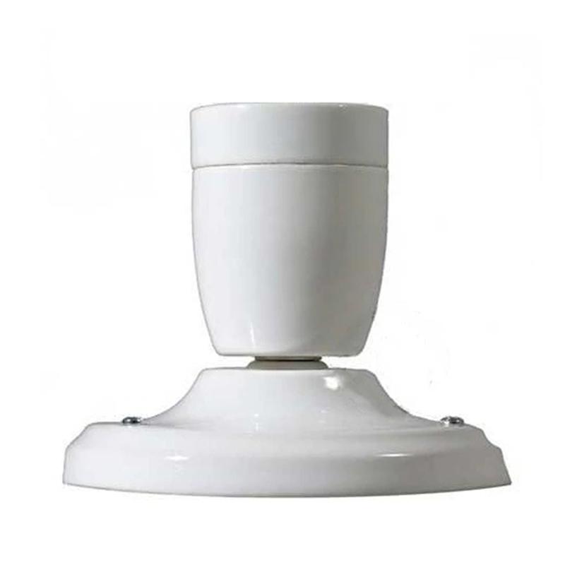 DIY Ceramic Light Socket Ceiling Heat Resistant And Anti-aging Porcelain Ceiling Light E27 Screw Bedside Light Wall Lamp Holder