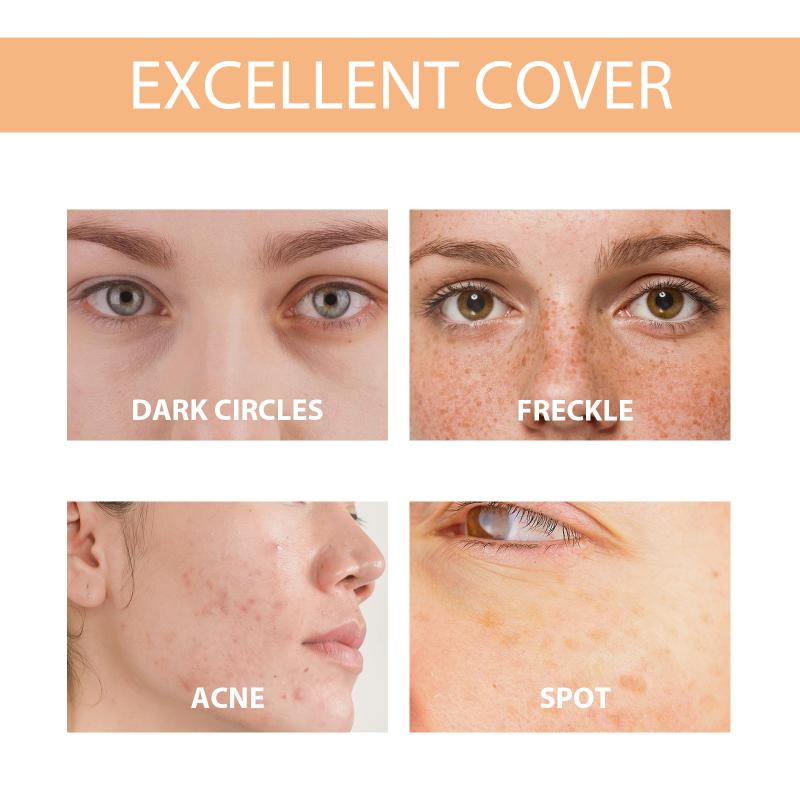 Concealing And Moisturizing Foundation, Natural Color, Moisturizing, Long-Lasting, Concealing, Oil-Controlling one size