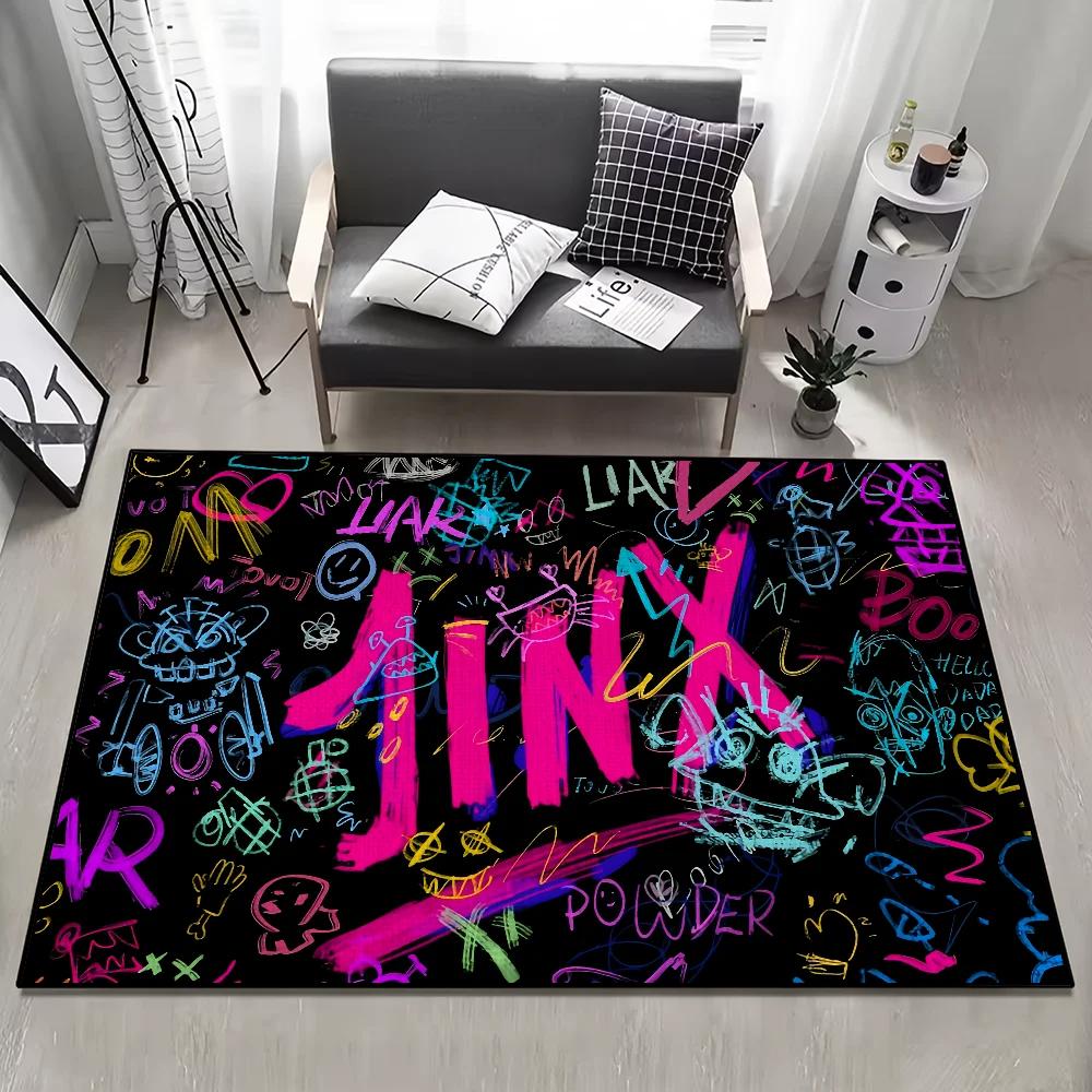 Door Mat Anti-Slip Kitchen J-JINX Bedroom Cartoon Handmade Tufted Rug Carpet Living Room A-Arcane2 Entrance Decoration