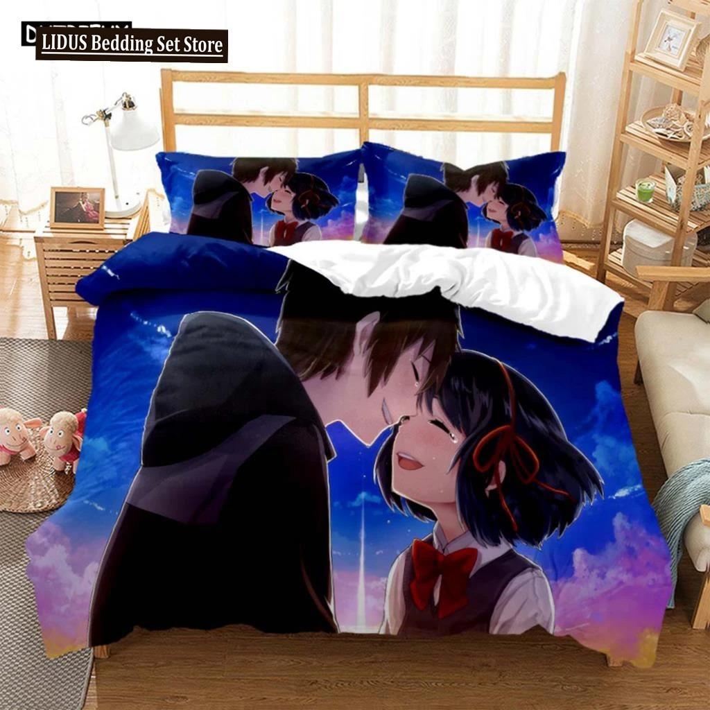 Fashionable Cartoon Printed Bedding Set Soft And Comfortable Customizable Comforter Bedding Sets Fashion Gift For Friends