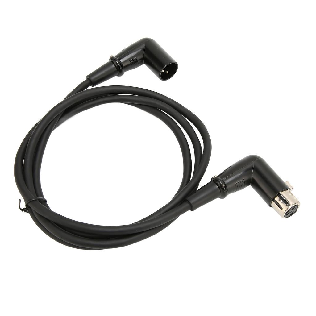 XLR Male To Female Cable 3 Pin OFC Conductor XLR Male Right Angle To Female Right Angle Microphone Cable