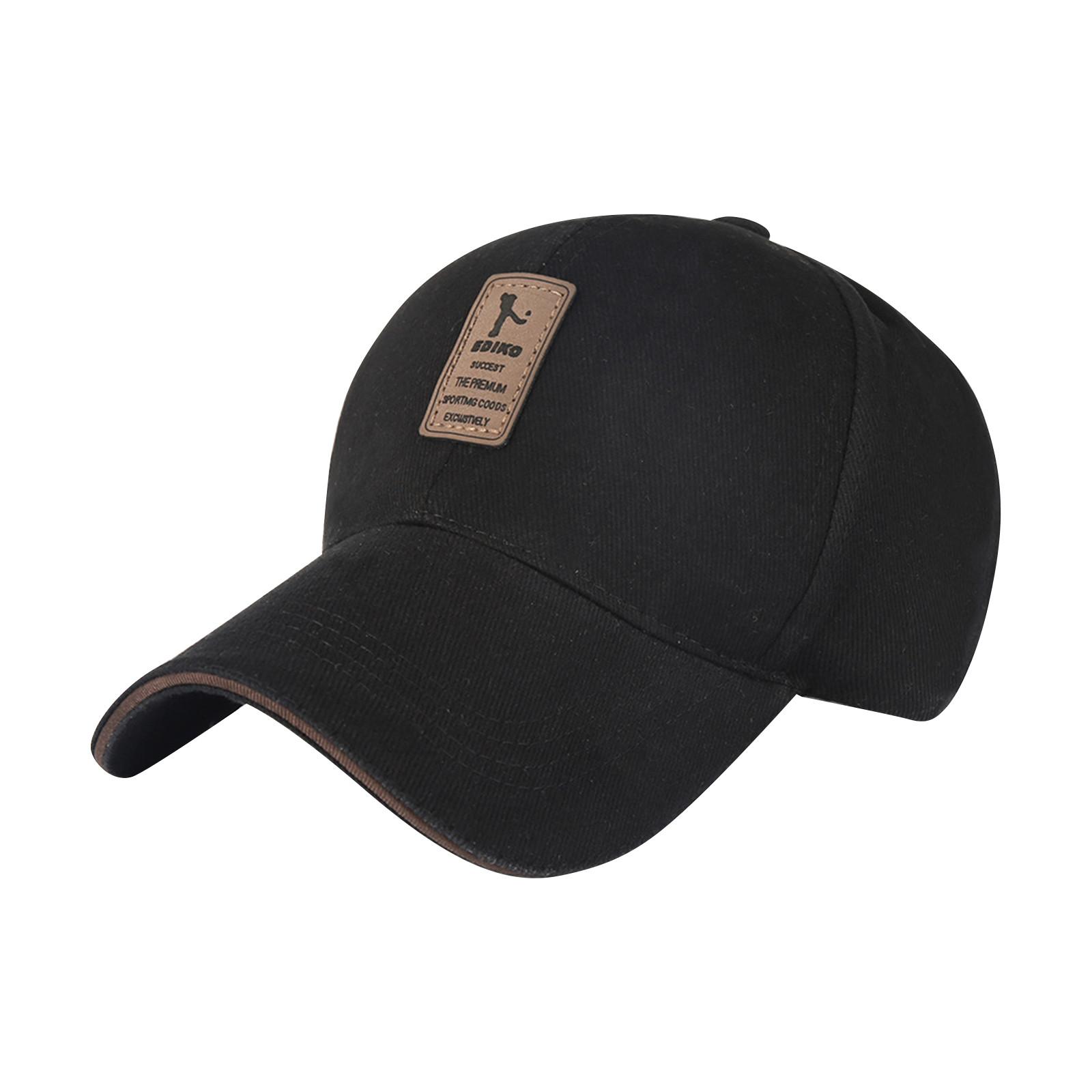 

Модная женская и мужская регулируемая бейсболка Colorblock Hat Hat Shade One Size чёрный