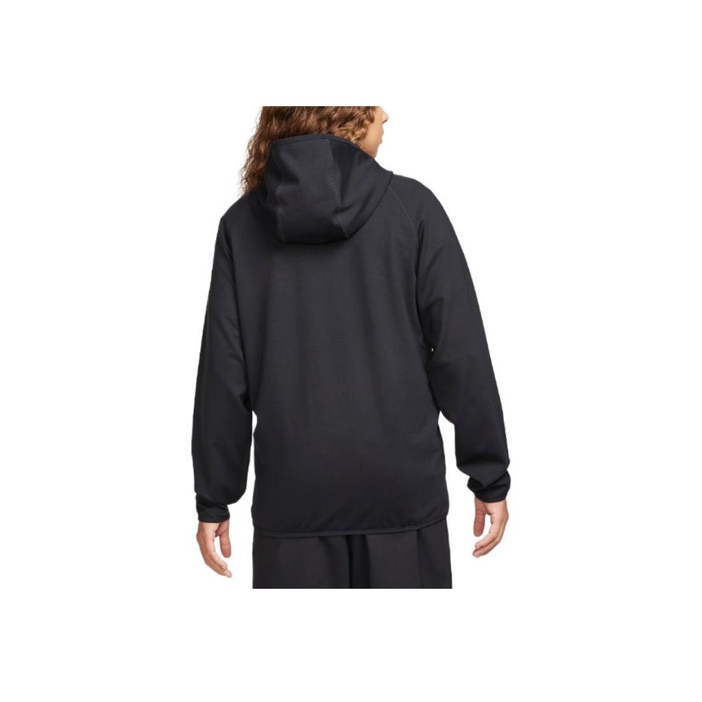 Nike Lightweight Knit Full-Zip Hoodie With Casual Logo Print Long Sleeve Jacket Men Outerwear Black FD4501-010