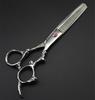 Professional Steel 6 '' Silver Dragon Hair Scissors Haircut Thinning Barber Hair Cutting Shears Hairdressing Scissors