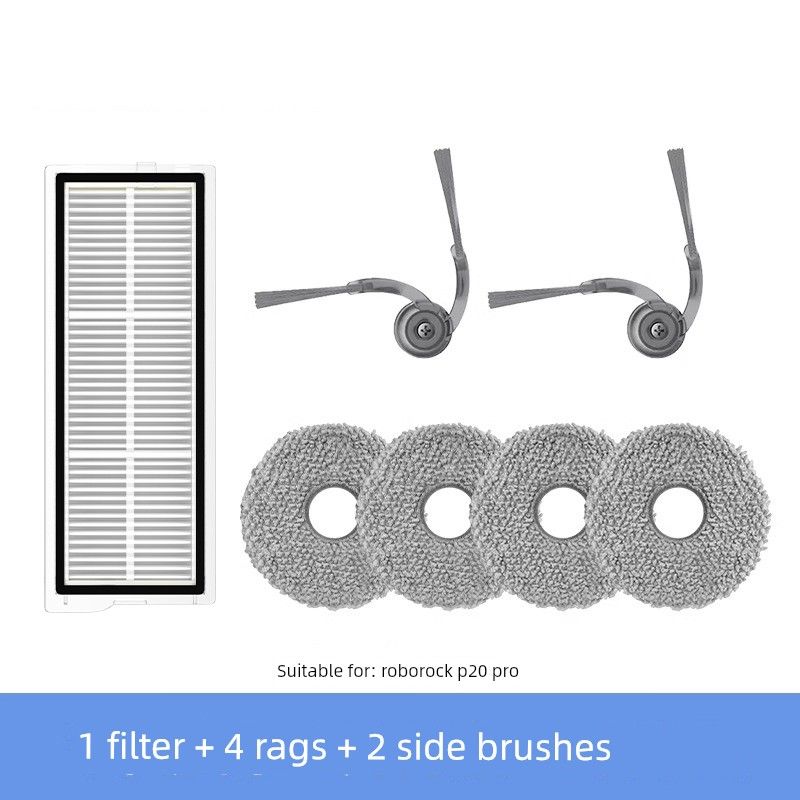 

Suitable for Stone Sweeping Robot Accessories P20Pro Consumables G20S Ultra Filter Roller Brush Mop Dust Bag [Special for P20 Pro] Basic and Practical Outfit