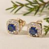 Geometric elegant square earrings for women's wedding engagement party jewelry accessories