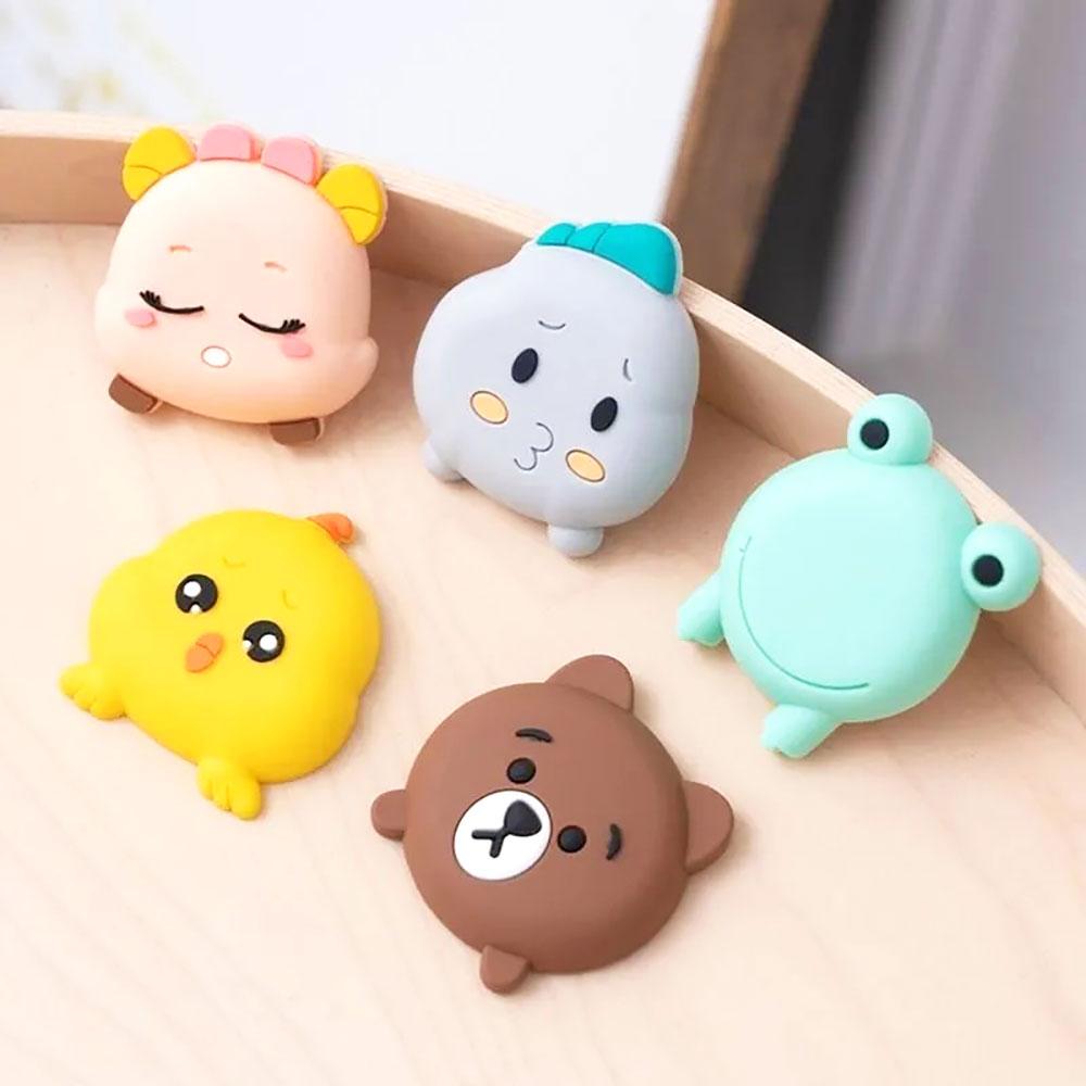 Silicone World Door Handle Anti-collision Pad Wall Sticker Mute Door Stoppers Refrigerator Collision Pad Silent Shock Absorber