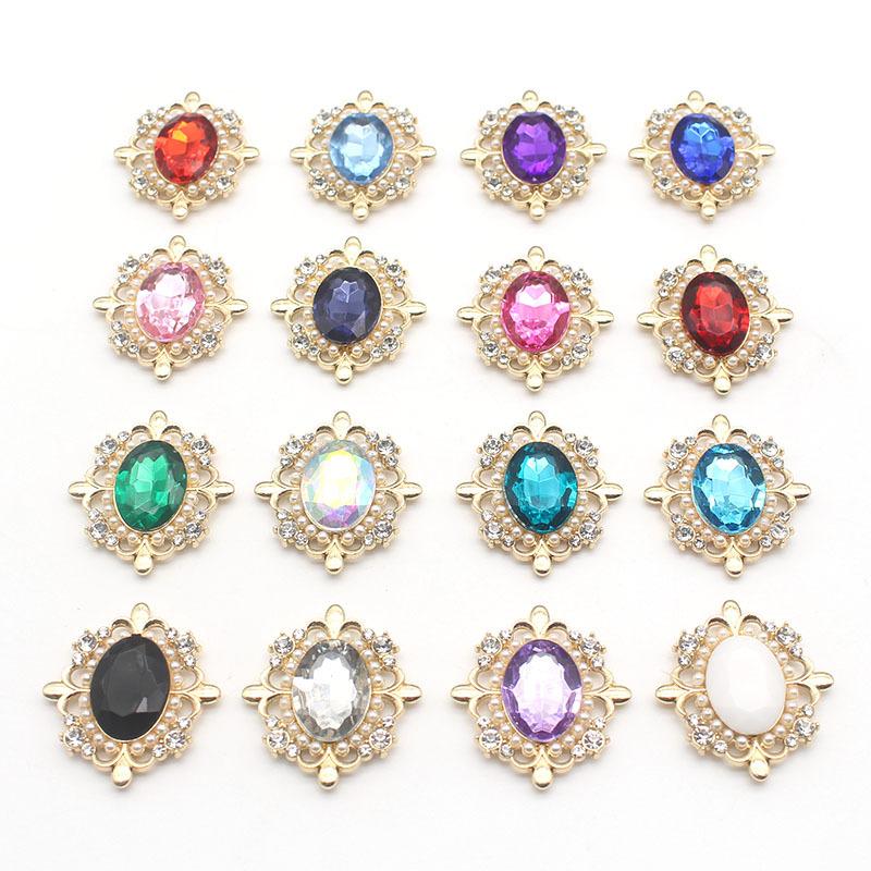 29*32Mm Exquisite Alloy  Buckle Bowknot Hair Accessories Material Accessories Wedding Invitation Decoration