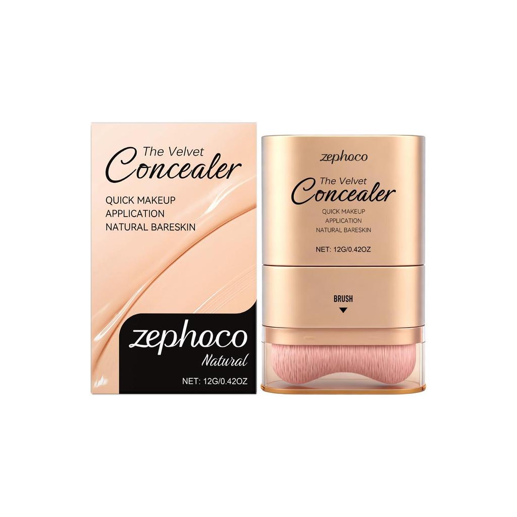 ZephoCo 2-in-1 Concealer & Foundation Stick: Refreshing, Lightweight, Natural Makeup.