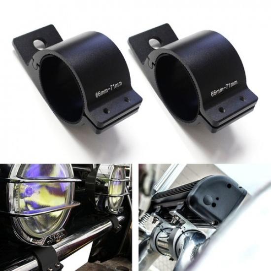 66mm-71mm 2.5  Bullbar Mounting Bracket Clamp For LED Light Bar, LED Work Lamps