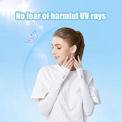 UV Sun-Protection Arm Sleeves for Men Women Cooling Protector Breathable Elastic Summer Sports