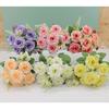 Artificial Rose Bouquet Home Decor Wedding Centerpiece Photography Prop Silk Flower Arrangement In Multiple Colors