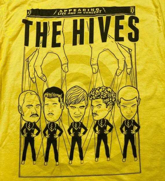 VIntage The Hives Band Yellow Shirt Unisex Concert S to 5XL SG563 Unisex T-Shirt XXL