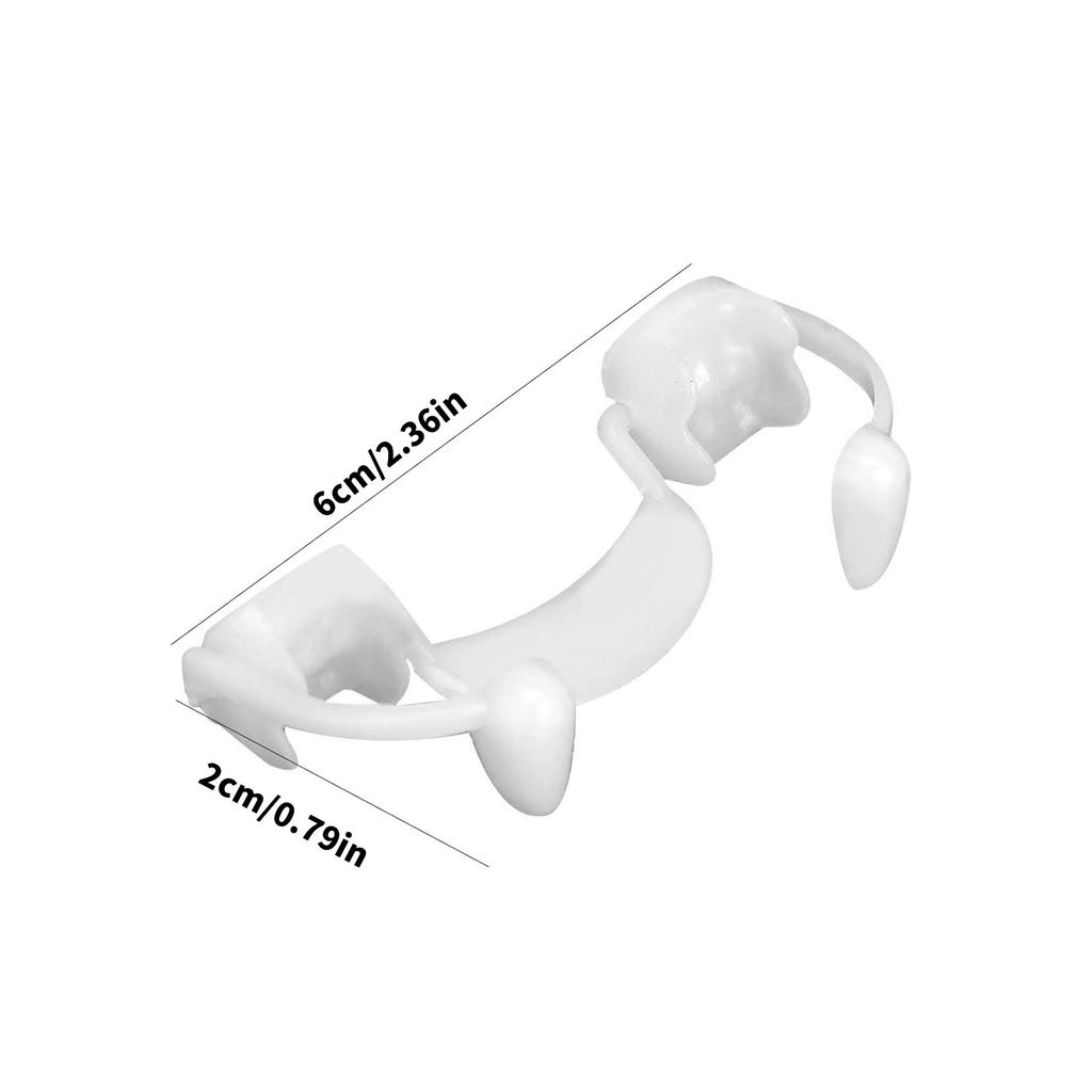Retractable Realistic Vampires Zombied Fangs Realistic Halloween Vampires Zombied Fangs Horrifying Cosplay Fake Teeth