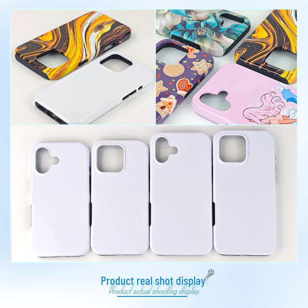 iPhone 16 Film Coating Two-in-One Heat Transfer Sublimation Case for Apple Promax