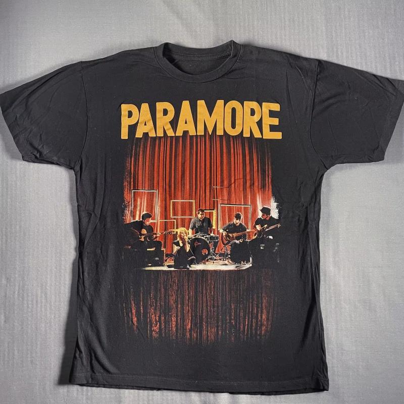 VTG Paramore American Rock Band Monumentour Concert Tour Short Sleeve Cotton T-shirt Summer Men Women Retro Y2K Streetwear