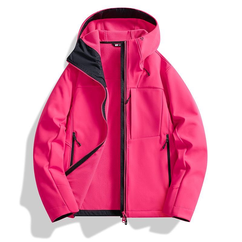 Unisex Windproof Waterproof Soft Shell Jacket - Outdoor, Warm, Casual Autumn/Winter Coat for Mountaineering